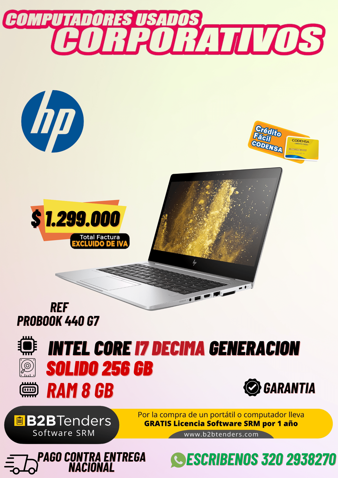 HP ProBook 440 G7 I7 Decima